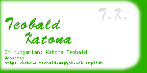 teobald katona business card